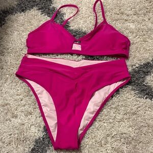 Cupshe Pink Bikini Set